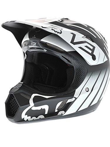 FOX V3 Savant - Casco de esquí (talla 8), color negro y blanco