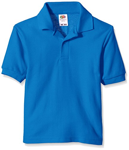 Fruit of the Loom Pique Polo - camiseta Niñas, Azul (Royal Blue) , 9-11 años (amaño del fabricante:32)