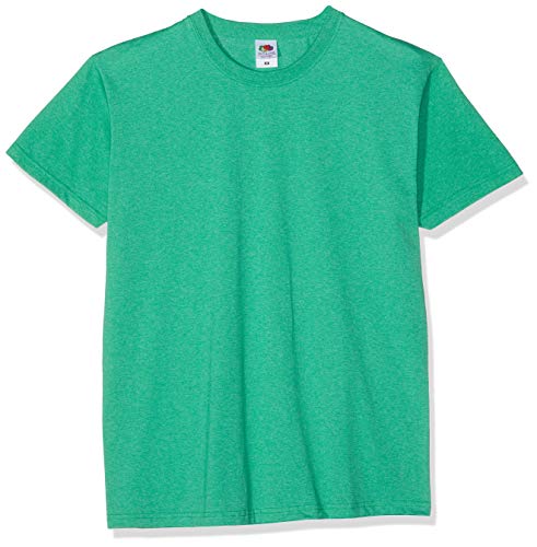 Fruit of the Loom Valueweight 5 Pack Camiseta, Verde (Retro Heather Green RX), Small (Pack de 5) para Hombre