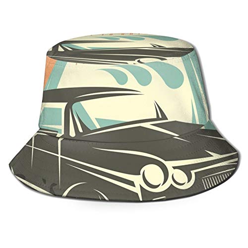 FULIYA Sombrero del conductor del violín del marinero del pescador del verano, retro del lavado del coche del cartel de la reparación del mecánico de la limpieza de la publicidad de Grunge