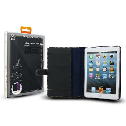 Funda de Cuero Cañón CNA IMC02B para Apple iPad Mini Negro