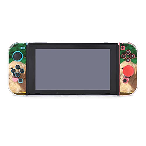 Funda para Nintendo Switch Golden Retriever Smiley 5 piezas Funda protectora compatible con Nintendo Switch Game Console