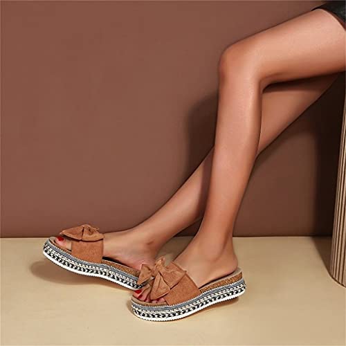 GUOIOOI Zapatos de cuña para Mujer Sandalias con cojín Suave y Grueso para Sandalias de Verano Zapatos para Caminar para Senderismo, Aire Libre, Viajes, Deportes (Color : A, Size : EUR37/US6)