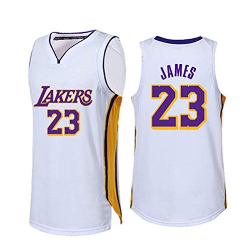Gwgbxx James NBA Camisetas Uniformes Ropa Lakers De Baloncesto De Los Deportes De Verano Chaleco Masculino (Color : White 23, Size : XXXX-Large)