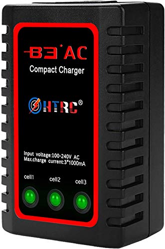 Haisito B3 Lipo Cargador para 2S 3S Batería (7.4V, 11.1V), Compacto Cargador Rápido de Batería (100-240V) für Airsoft RC Quadcopter RC Drone Car Boat