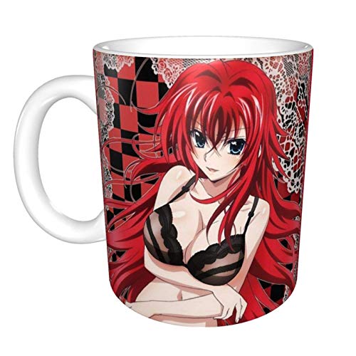 Hdadwy Dxd - Taza de café de cerámica divertida única de Rias Gremory Taza de té de café de oficina en casa para regalo de festival de novedad Hdadwy Dxd - Taza de café de cerámica divertida única de Rias Gremory Taza de té de café de oficina en casa para regalo de festival de novedad
