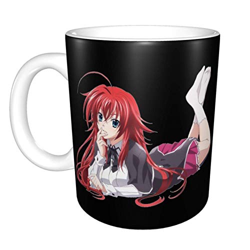 Hdadwy Taza de café de cerámica divertida única de Highschool Dxd Rias Gremory, taza de té de café de oficina en casa para regalo de Festival novedoso