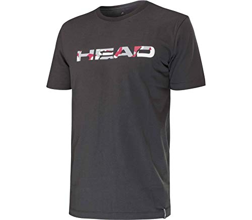 Head Transition Terence Camiseta Deporte de Tenis, Hombre, Black, S