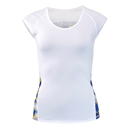 Head Vision Graphic Camiseta, Mujer, Blanco, Extra-Small