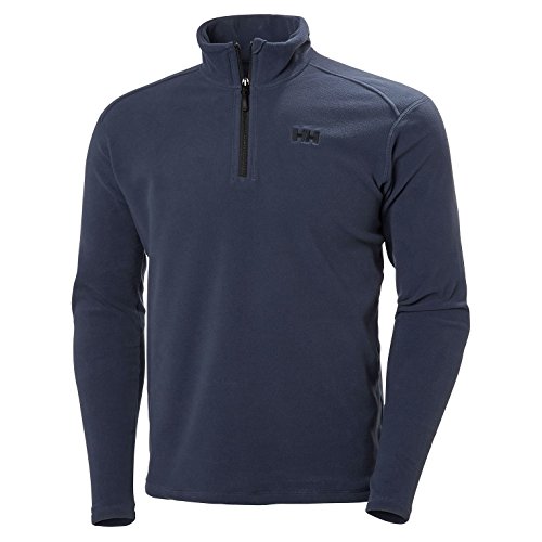 Helly Hansen Daybreaker 1/2 Zip Fleece Chaqueta con forro polar para hombres, con tecnología Polartec y diseñada para cualquier actividad casual o deportiva, Hombre, Azul (Graphite Blue), 2XL