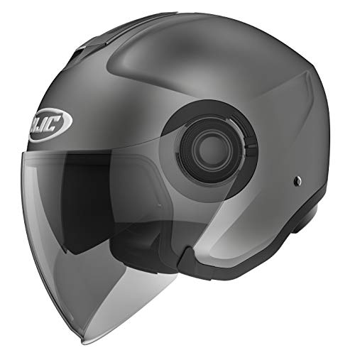 HJC Helmets Casco de moto i40 SEMI MAT TITANIUM/SEMI FLAT TITANIUM, Gris, M
