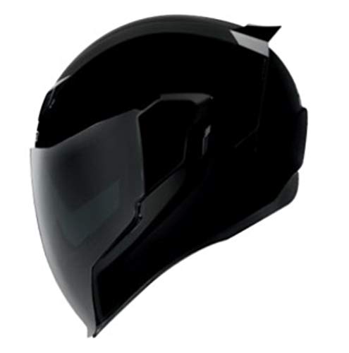 Icon Airflite - Casco para moto, color negro brillante, talla XL (61)