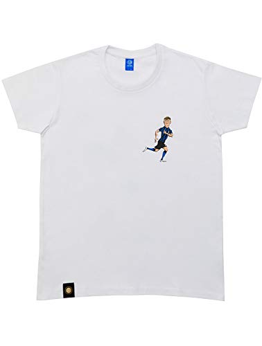 Inter Camiseta Characters Barella Unisex – Adulto, Unisex Adulto, Camiseta, TSBAR, Blanco, L