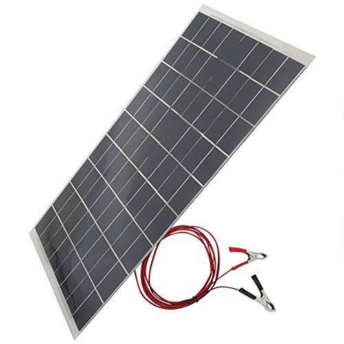 Jarchii Paneles solares, 30W 12V Dispositivo de Equipo de Panel Solar Semi Flexible Cargador de batería de automóvil para electrodomésticos Luces de Emergencia Luces publicitarias Semáforos