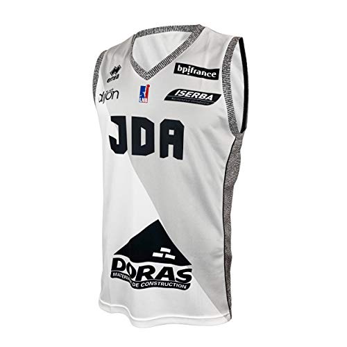 JDA Dijon - Camiseta de Baloncesto Oficial 2019-2020 Unisex, N'est Pas Applicable, Unisex Adulto, Color Blanco, tamaño Extra-Large