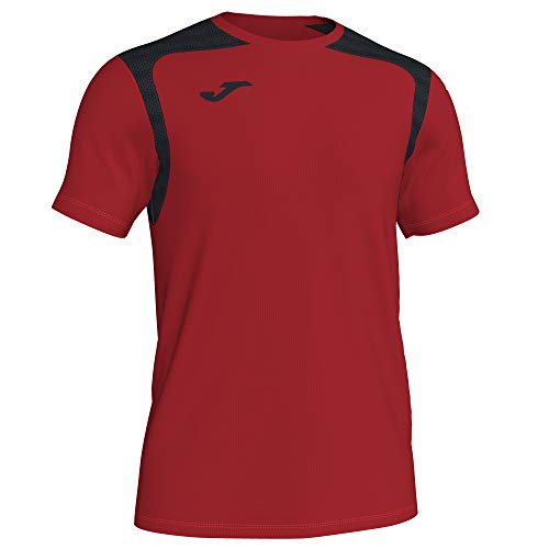 Joma Camiseta M/C Champion V 101264 Rojo-Negro Fashion Camiseta Hombre, 101264_601_S, Rojo-Negro, S