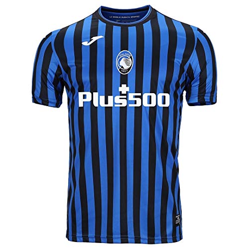 Joma - Camiseta oficial Atalanta 2020/21 original Gomez Muriel DUVAN Zapata Nero Azzurro M