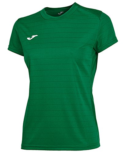 Joma Campus II - Camiseta de equipación de manga corta para mujer, color verde, talla S