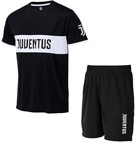Juventus - Conjunto de camiseta y pantalón corto juvenil, colección oficial del Juventus