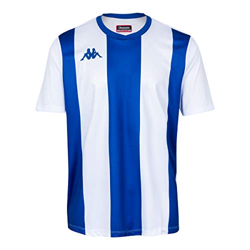 Kappa Caserne SS Camiseta de equipación, Hombre, Blanco/Azul Marino, 3XL