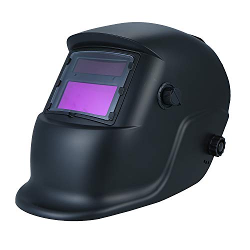 Kedelak Casco para soldar Protector de casco protector con oscurecimiento automático alimentado por energía solar con sombra variable de DIN9 a DIN13 Adecuado para ARC TIG MIG Spot Micro Wire AC DC