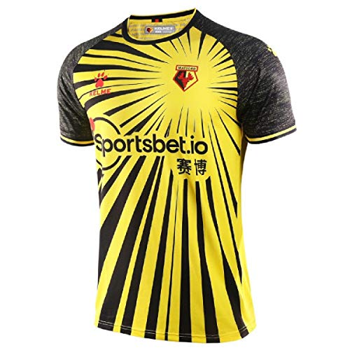 Kelme Watford FC - Camiseta de fútbol para hombre (2020-2021), Hombre, amarillo, L