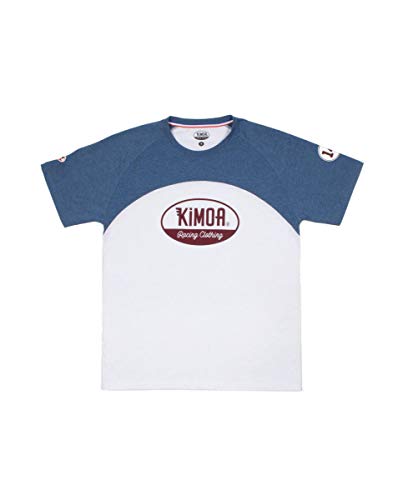 Kimoa Club Camiseta, Unisex, Azul y Blanco, L