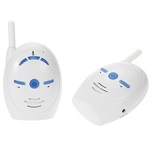 KKmoon Vigilabebés Audio Monitor de bebé Inalámbrica Niños Duermen de Monitor Compatible con Intercomunicador de 2 Vías Llanto de Alarma de Sonido