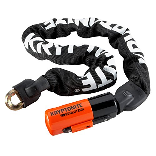 Kryptonite (000792) ANTIRROBO Mini Cadena INTEGRADA (10x550mm) Candado, Calidad, Kabelschloss Evolution Serie 4 Integrated Chain 1055, Schwarz, 3500319 Kryptonite (000792) ANTIRROBO Mini Cadena INTEGRADA (10x550mm) Candado, Calidad, Kabelschloss Evolution Serie 4 Integrated Chain 1055, Schwarz, 3500319