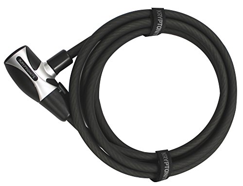 Kryptonite Kryptoflex 1518 - Cable con candado, color negro