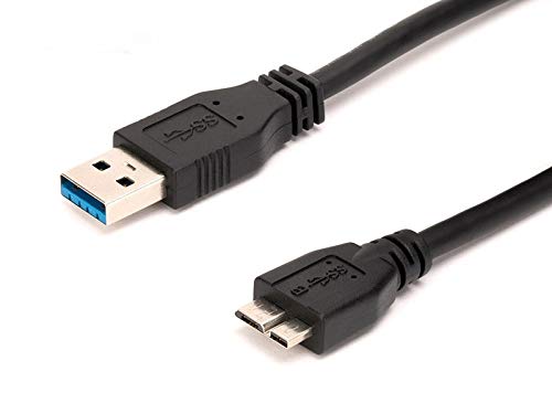 KUYiA Cable USB 3.0, 2,5FT Tipo A a Micro B Macho Data Cable, Hasta 5 Gbps Transferencia Datos Alta Velocidad Compatible con Toshiba Canvio, WD Seagate Disco Duro Externo Samsung Galaxy S5 Note 3