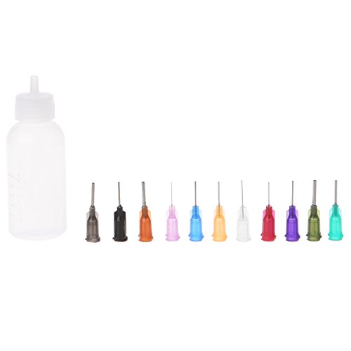 Lamdoo 30ml Dispensing Dispenser Bottle For Rosin Solder Flux Paste with 15 Needles