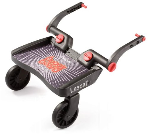 Lascal 2830 - Buggy Board Mini - Tabla con ruedas para carrito, color negro