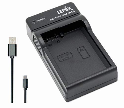 Lemix (ENEL14) Cargador USB Ultra Slim para baterías Nikon EN-EL14 / EN-EL14a y para Modelos (enumerados a continuación) Nikon SLR & Coolpix