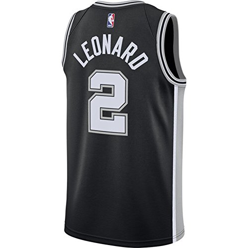 Leonard Black Spurs Swingman - Camiseta para hombre, talla S 17/18