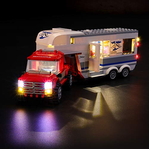 LIGHTAILING Conjunto de Luces (City Great Vehicles Camioneta Caravana) Modelo de Construcción de Bloques - Kit de luz LED Compatible con Lego 60182 (NO Incluido en el Modelo)