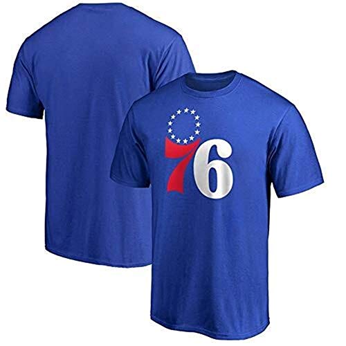 LLSDLS NBA Jersey Philadelphia 76ers Joel Embiid Camiseta de Manga Corta Baloncesto Deportes Traje de Bola Impresa Suelta Camiseta (Color : Blue, Size : XXXL)