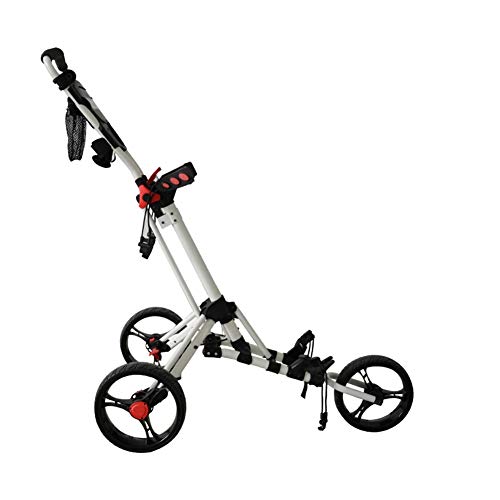 LRX Carro de Golf Junior Campo de Tres Ruedas Bolsa de Golf Carro Carro de Golf, Blanco y Negro Opcional de 2 Colores, Paraguas Entrega Soporte for Botellas Jaula LRX Carro de Golf Junior Campo de Tres Ruedas Bolsa de Golf Carro Carro de Golf, Blanco y Negro Opcional de 2 Colores, Paraguas Entrega Soporte for Botellas Jaula