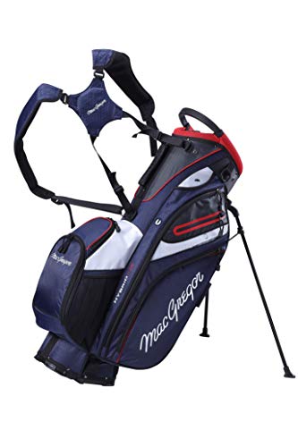MacGregor Golf MACBAG146 Mactec Hybrid 14 Golf Club Stand Carry Trolley Bag, Azul Marino