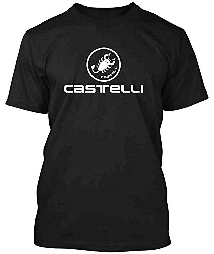 Malcolm Castelli Cycling Bike New Men's Black T-Shirt_1050 Black S