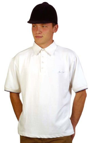Mark Todd Tunier-Shirt Sommer - Casco de hípica, Color Blanco, Talla S