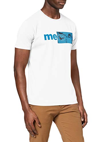 Merc of London FANSHAW Camiseta, Blanc Cassé (Off White), XS para Hombre