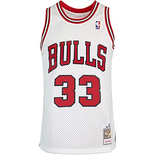 Mitchell & Ness Swingman Scottie Pippen Chicago Bulls 97/98 - Camiseta (talla XXL, color blanco)
