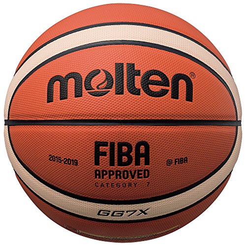 Molten BGGX - Balón de Baloncesto Senior Masculino, Naranja y Marrón claro, Talla 7