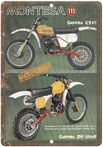 Montesa Cappra Motocross Póster De Pared Metal Retro Placa Cartel Cartel De Chapa Vintage Placas Decorativas Poster por Café Bar Garaje Salón Dormitorio