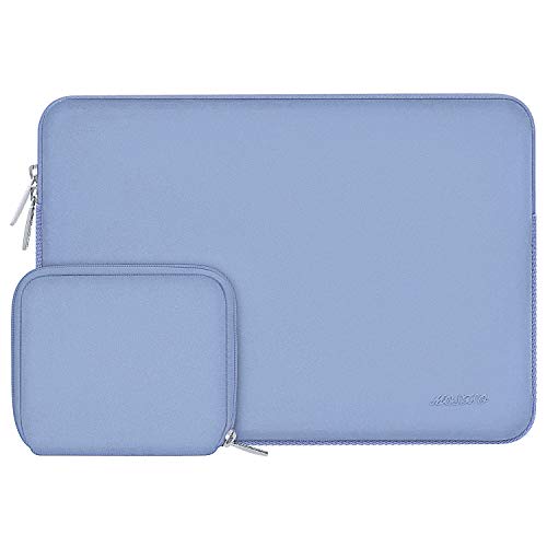 MOSISO Funda Protectora Compatible con MacBook Pro 16 A2141/15-15.6 Pulgadas MacBook Pro Retina 2012-2015/Ordenador Portátil, Bolsa Blanda de Neopreno Agua Repelente con Pequeño Caso,Azul Serenidad