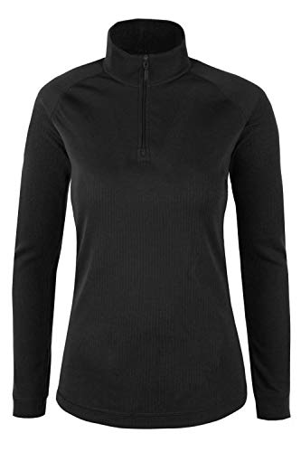 Mountain Warehouse Top térmico Interior de Manga Larga Talus para Mujer - Camiseta térmica cálida, Camiseta Ligera, Transpirable, Cuidado fácil, Invierno Negro 42 Mountain Warehouse Top térmico Interior de Manga Larga Talus para Mujer - Camiseta térmica cálida, Camiseta Ligera, Transpirable, Cuidado fácil, Invierno Negro 42