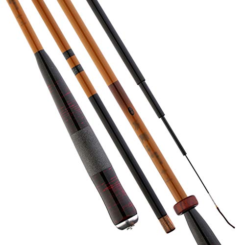 Mysida fishing rod CYO Mano de bambú caña de Pescar - Agarre cómodo/Aparejos de Pesca, caña de Pescar telescópica de Carbono Corriente Ultraligera Carpa portátil (Size : 4.5m)