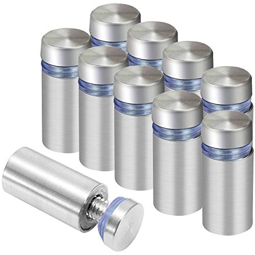 NATEE 10pcs Tornillo de Soporte de Cristal, Soporte para Carteles, Tornillo de Publicidad, Clavo de Publicidad, Fijación de Anuncios Acero Inoxidable 10 * 25MM NATEE 10pcs Tornillo de Soporte de Cristal, Soporte para Carteles, Tornillo de Publicidad, Clavo de Publicidad, Fijación de Anuncios Acero Inoxidable 10 * 25MM
