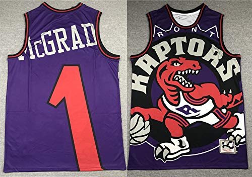 NBA Raptors 1# Tracy McGrady Basketball Jersey Camisetas T-Shirts Transpirable Deportes y Ropa de Ocio Regalos para fanáticos,M